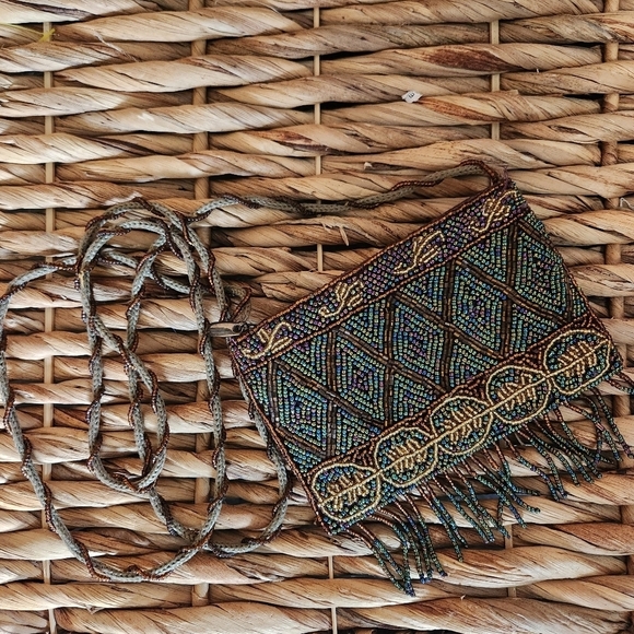 LADY JADE DESIGNS BEADED VINTAGE BAG PURSE COCKTAIL CROSSBODY - Picture 8 of 8